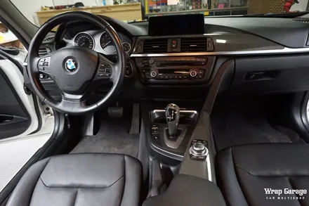 BMW 3시리즈 실내랩핑 SOTT리얼카본으로 우드를 새롭게 바꾸다! / 청주시 청원구
