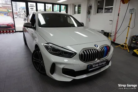 청주 랩핑 - BMW 118d 신형 그릴+사이드미러+실내 포인트랩핑으로 분위기 반전모습! / 청주시 청원구