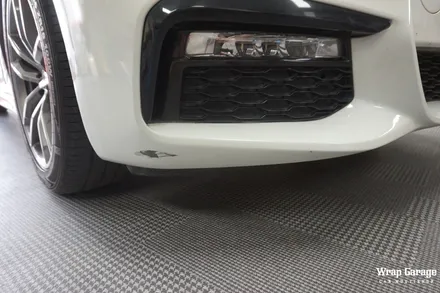 청주 랩핑 BMW 5시리즈 부분랩핑! 스크래치를 랩핑으로 커버해버리기! / 청주시 청원구
