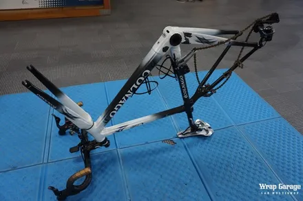 청주 자전거(싸이클) 랩핑하기 3M리얼카본으로 자전거 부분 랩핑하기! / 청주시 청원구