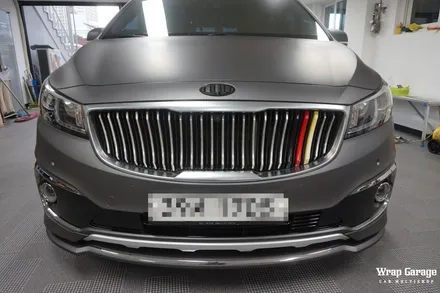 청주 랩핑 올뉴 카니발 전체랩핑 시공으로 순정틱한 무광 카니발 만들기!! / 청주시 청원구
