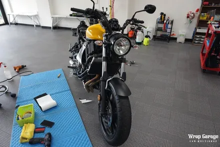 청주 바이크랩핑 - 야마하xsr700 랩핑으로 새롭게 변신! / 청주시 청원구