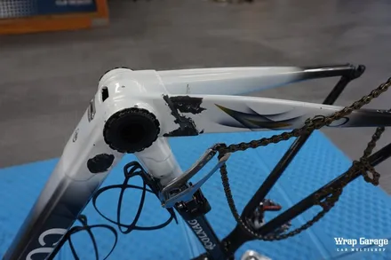 청주 자전거(싸이클) 랩핑하기 3M리얼카본으로 자전거 부분 랩핑하기! / 청주시 청원구
