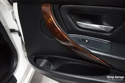 BMW 3시리즈 실내랩핑 SOTT리얼카본으로 우드를 새롭게 바꾸다! / 청주시 청원구