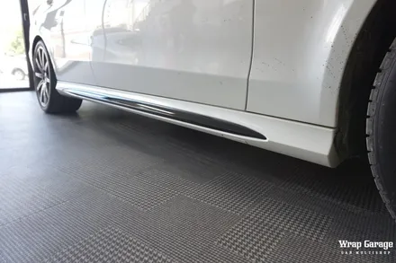 청주 랩핑 벤츠 e63 amg 사이드립 블랙유광 포인트랩핑하기! / 청주시 청원구