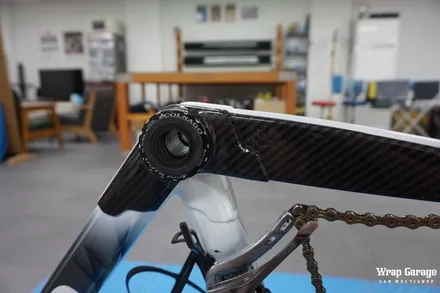 청주 자전거(싸이클) 랩핑하기 3M리얼카본으로 자전거 부분 랩핑하기! / 청주시 청원구
