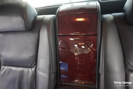청주 실내랩핑 렉서스460LS 실내우드에서 -->블랙카본으로 랩핑시공 / 청주시 청원구