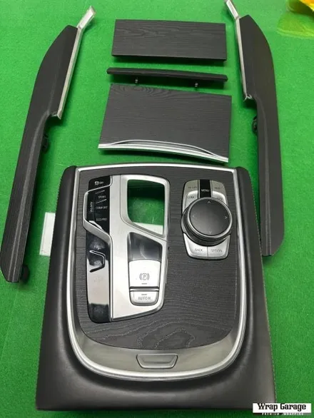 청주 실내 랩핑 bmw 7시리즈 G11 블랙우드 실내랩핑 순정브라운우드에서 블랙으로 랩핑하기! / 청주시 청원구