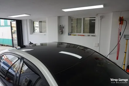 랩핑할때 중국산 저가형 필름을 사용하면 안되는 이유!!! NF쏘나타 루프스킨 제거 재시공! / 청주시 청원구