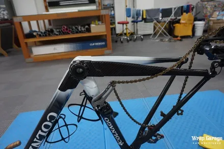 청주 자전거(싸이클) 랩핑하기 3M리얼카본으로 자전거 부분 랩핑하기! / 청주시 청원구