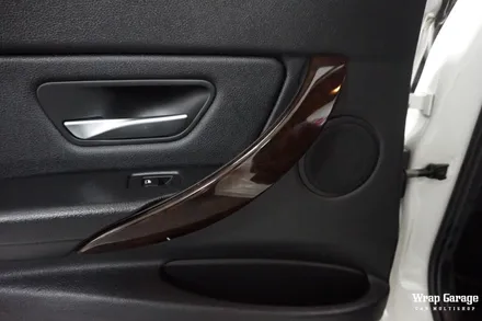 BMW 3시리즈 실내랩핑 SOTT리얼카본으로 우드를 새롭게 바꾸다! / 청주시 청원구