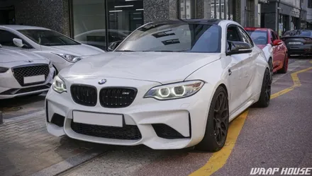 BMW F87 M2 유광카본 루프스킨 시공[김포카스킨전문업체][랩하우스] / 김포시 양촌읍