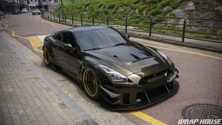 닛산 GTR R35 로켓버니 이노즈텍 미드나잇골드 전체랩핑[김포랩핑][랩하우스] / 김포시 양촌읍