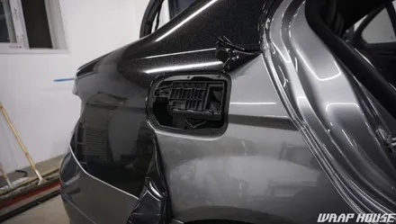 벤츠 C63 AMG 고스트 펄(홀로그램) 전체랩핑+그릴랩핑+커스텀 크롬데칼 시공[김포카스킨전문업체][랩하우스] / 김포시 양촌읍