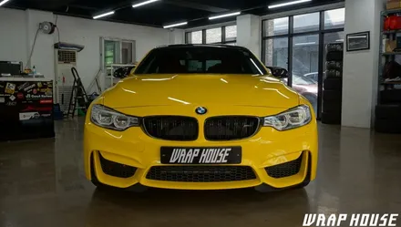 BMW M4 전체랩핑 3M 글로스 브라이트 옐로우 랩핑 , 김포전체랩핑 김포BMW랩핑 M4전체랩핑 + 김포카스킨 + 김포랩핑샵 + 김포전체PPF + 김포BMW랩핑전문업체 / 김포시 양촌읍