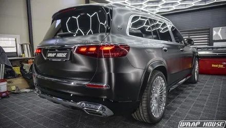 벤츠 GLS600 마이바흐 사틴블랙 전체랩핑[김포랩핑][랩하우스] / 김포시 양촌읍
