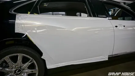 현대 에쿠스리무진(VL500) 3M 2080 화이트 골드 스파클 전체랩핑 시공[김포랩핑전문점][랩하우스] / 김포시 양촌읍
