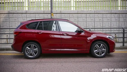 BMW X1(F48) 에이버리 유광 버건디레드 전체랩핑 시공[랩하우스] / 김포시 양촌읍