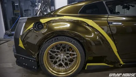 닛산 GTR R35 로켓버니 이노즈텍 미드나잇골드 전체랩핑[김포랩핑][랩하우스] / 김포시 양촌읍
