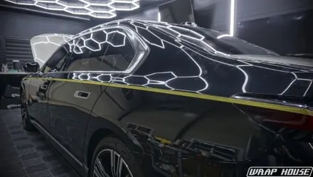 BMW I7 고광택 듀오톤랩핑과 크롬죽이기 작업![김포랩핑][랩하우스] / 김포시 양촌읍