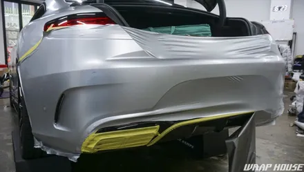 벤츠 S63AMG 쿠페 3M 사틴화이트알루미늄 전체랩핑[김포랩핑][랩하우스] / 김포시 양촌읍