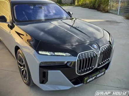 BMW 7시리즈 투톤랩핑, 고광택 유광블랙[김포랩핑][랩하우스] / 김포시 양촌읍