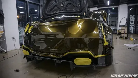 닛산 GTR R35 로켓버니 이노즈텍 미드나잇골드 전체랩핑[김포랩핑][랩하우스] / 김포시 양촌읍