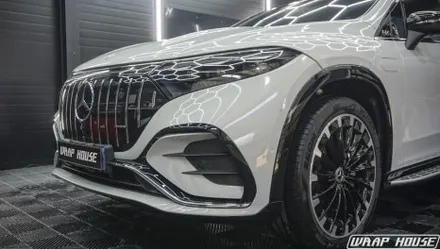 벤츠 EQS SUV LB볼케닉그레이 전체랩핑 시공[김포랩핑][랩하우스] / 김포시 양촌읍