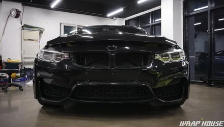 BMW F82 M4 헥시스 민트색 전체랩핑+오렌지 포인트랩핑 시공[김포랩핑전문업체][랩하우스] / 김포시 양촌읍