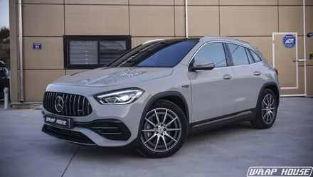벤츠 GLA 45AMG 고광택 포르쉐 그레이 전체랩핑[김포랩핑][랩하우스] / 김포시 양촌읍