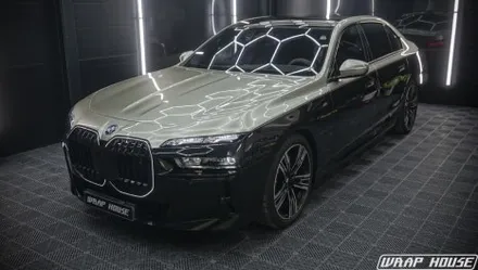 BMW I7 고광택 듀오톤랩핑과 크롬죽이기 작업![김포랩핑][랩하우스] / 김포시 양촌읍