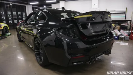 BMW F82 M4 헥시스 민트색 전체랩핑+오렌지 포인트랩핑 시공[김포랩핑전문업체][랩하우스] / 김포시 양촌읍