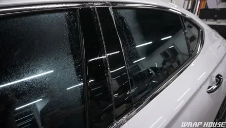 제네시스 G70 신차 생활보호 PPF 패키지 시공[헤드라이트+전방센서+B/C필러하이그로시+도어컵][김포PPF시공전문업체][랩하우스] / 김포시 양촌읍