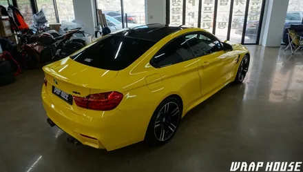 BMW M4 전체랩핑 3M 글로스 브라이트 옐로우 랩핑 , 김포전체랩핑 김포BMW랩핑 M4전체랩핑 + 김포카스킨 + 김포랩핑샵 + 김포전체PPF + 김포BMW랩핑전문업체 / 김포시 양촌읍