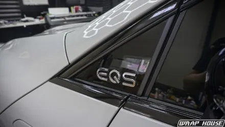 벤츠 EQS SUV LB볼케닉그레이 전체랩핑 시공[김포랩핑][랩하우스] / 김포시 양촌읍