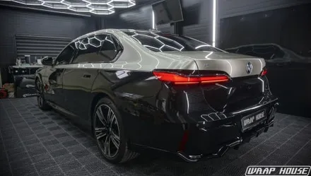 BMW I7 고광택 듀오톤랩핑과 크롬죽이기 작업![김포랩핑][랩하우스] / 김포시 양촌읍