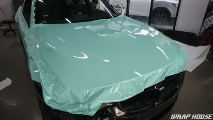BMW F82 M4 헥시스 민트색 전체랩핑+오렌지 포인트랩핑 시공[김포랩핑전문업체][랩하우스] / 김포시 양촌읍
