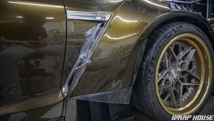 닛산 GTR R35 로켓버니 이노즈텍 미드나잇골드 전체랩핑[김포랩핑][랩하우스] / 김포시 양촌읍