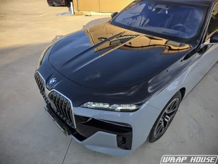 BMW 7시리즈 투톤랩핑, 고광택 유광블랙[김포랩핑][랩하우스] / 김포시 양촌읍
