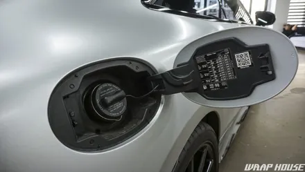 벤츠 S63AMG 쿠페 3M 사틴화이트알루미늄 전체랩핑[김포랩핑][랩하우스] / 김포시 양촌읍