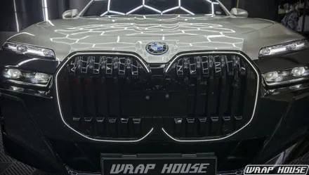 BMW I7 고광택 듀오톤랩핑과 크롬죽이기 작업![김포랩핑][랩하우스] / 김포시 양촌읍