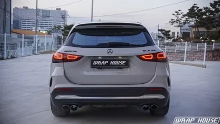 벤츠 GLA 45AMG 고광택 포르쉐 그레이 전체랩핑[김포랩핑][랩하우스] / 김포시 양촌읍