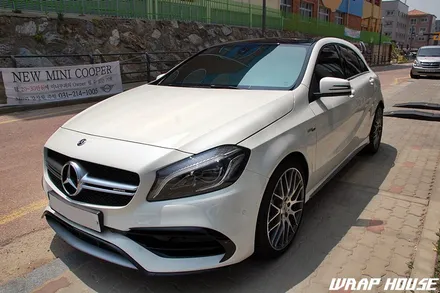 벤츠 A45 AMG 범퍼+본넷+생활보호PPF(헤드라이트+도어컵+도어엣지+트렁크리드+주유규+B필러하이그로시)[김포PPF 랩하우스] / 김포시 양촌읍
