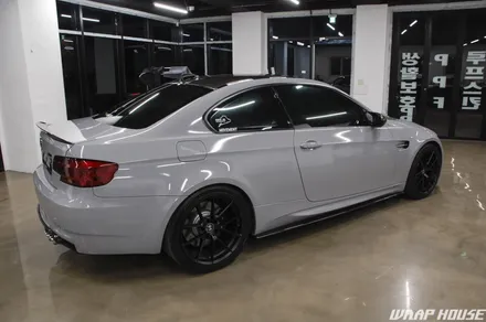 BMW E92 M3 나르도 그레이 전체랩핑 시공[김포+수입차+카스킨+시멘트+쿨그레이+3M][랩하우스] / 김포시 양촌읍