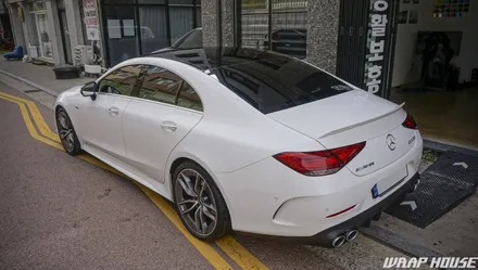 벤츠 cls53amg 루프 블랙ppf+사이드미러 랩핑 시공[루프스킨+미러랩핑][김포랩핑][랩하우스] / 김포시 양촌읍