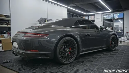 포르쉐 911 카레라 4 gts 카브리올레 이노즈텍 뱀파이어레드 전체랩핑+전면PPF 시공[김포랩핑][김포PPF][랩하우스] / 김포시 양촌읍