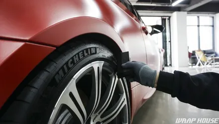 BMW E92 M3 3m사틴 스몰더링 레드 전체랩핑 시공[김포+카스킨+랩핑+PPF+시공+전문업체][랩하우스] / 김포시 양촌읍