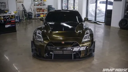 닛산 GTR R35 로켓버니 이노즈텍 미드나잇골드 전체랩핑[김포랩핑][랩하우스] / 김포시 양촌읍