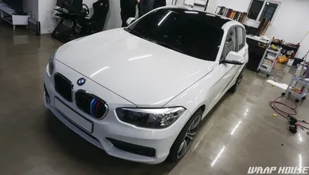 BMW 118D 루프스킨+스포일러 랩핑[랩하우스] / 김포시 양촌읍