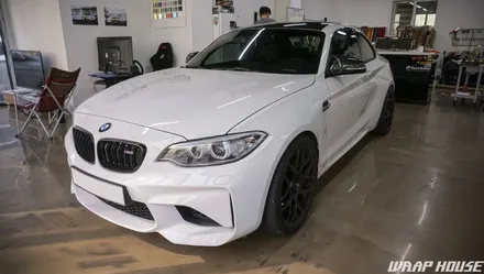 BMW F87 M2 유광카본 루프스킨 시공[김포카스킨전문업체][랩하우스] / 김포시 양촌읍